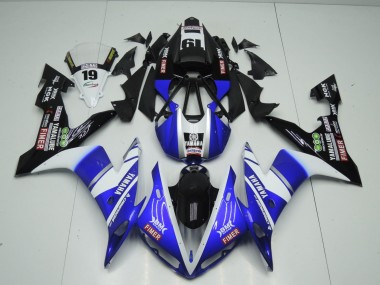 Cheap 2004-2006 Yamaha YZF 1000 R1 Motorcycle Fairings - Blue White Black Fimer Yamalube