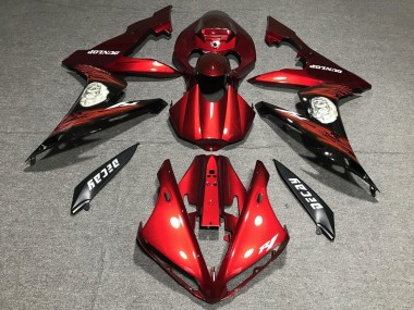 Cheap 2004-2006 Yamaha YZF 1000 R1 Motorcycle Fairing - Red Matte Black