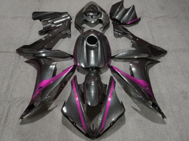 Cheap 2004-2006 Yamaha YZF 1000 R1 Motorcycle Fairings - Carbon Fiber Style Pink