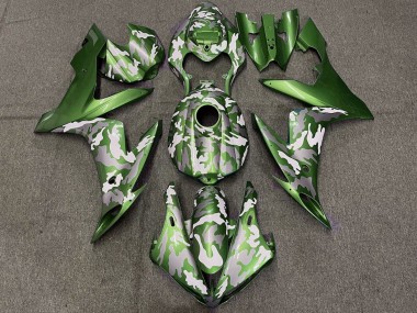 Cheap 2004-2006 Yamaha YZF 1000 R1 Motorcycle Fairings - Green White Grey Camouflage
