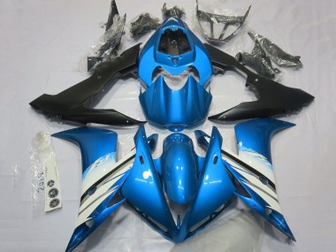 Cheap 2004-2006 Yamaha YZF 1000 R1 Motorcycle Fairings - Light Blue White Matte Black