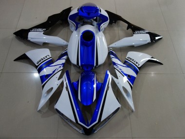 Cheap 2004-2006 Yamaha YZF 1000 R1 Motorcycle Fairings - White Blue Black