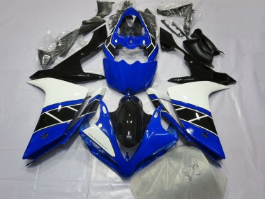 Cheap 2007-2008 Yamaha YZF 1000 R1 Bike Fairings - Blue White Black
