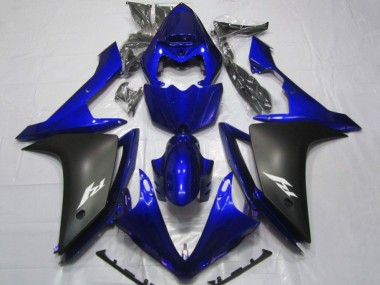 Cheap 2007-2008 Yamaha YZF 1000 R1 Motorcycle Fairings - Blue Matte Black