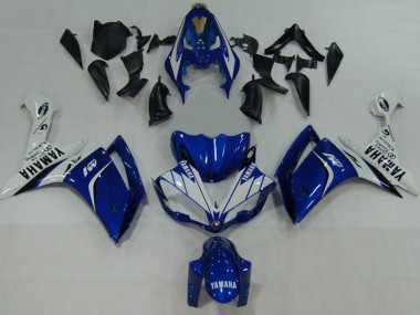 Cheap 2007-2008 Yamaha YZF 1000 R1 Motorcycle Fairings - Blue White Black M1