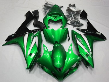 Cheap 2007-2008 Yamaha YZF 1000 R1 Motorcycle Fairings - Green White Black
