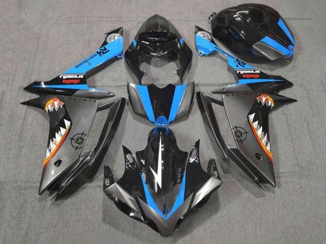 2007-2008 Yamaha YZF 1000 R1 Motorcycle Fairings - Glossy Black Blue Silver Orange White Shark