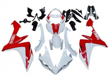 Cheap 2007-2008 Yamaha YZF 1000 R1 Motorcycle Fairings - White Red