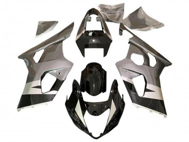 Cheap 2004-2005 Suzuki GSXR 600 / GSXR 750 Motorcycle Fairings - Silver Glossy Black