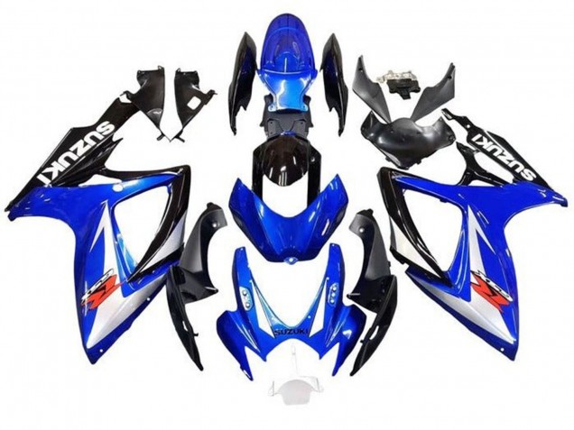 2006-2007 Suzuki GSXR 600 / GSXR 750 Motorcycle Fairings - Blue White Black Red