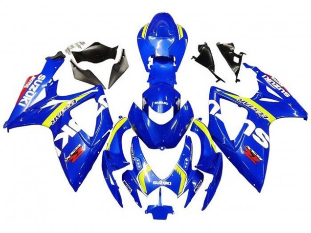 2006-2007 Suzuki GSXR 600 / GSXR 750 Motorcycle Fairings - Blue White Yellow Red Ecstar