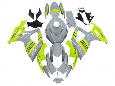 Cheap 2006-2007 Suzuki GSXR 600 / GSXR 750 Motorcycle Fairings - Grey Neon Yellow