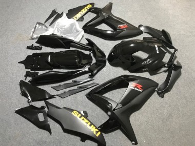 Cheap 2006-2007 Suzuki GSXR 600 / GSXR 750 Motorcycle Fairings - Matte Black Glossy Black Yellow