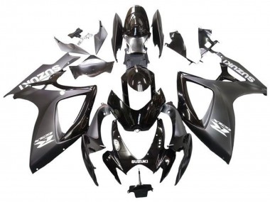Cheap 2006-2007 Suzuki GSXR 600 / GSXR 750 Motorcycle Fairings - Matte Black Glossy Black White