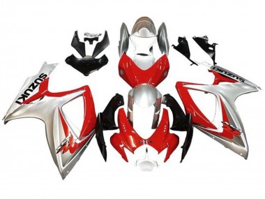 Cheap 2006-2007 Suzuki GSXR 600 / GSXR 750 Motorcycle Fairings - Silver Red Black