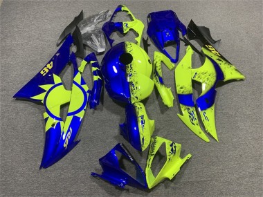 Cheap 2008-2016 Yamaha YZF R6 Motorcycle Fairings - Blue Neon Yellow 46