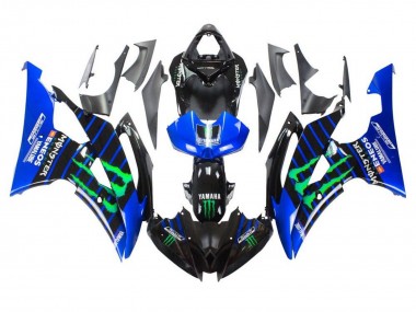 Cheap 2008-2016 Yamaha YZF R6 Motorcycle Fairings - Blue Black Green Monster ENEOS Yamalube