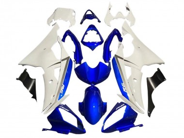 Cheap 2008-2016 Yamaha YZF R6 Motorcycle Fairing - White Blue Black