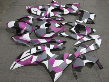 Cheap 2008-2016 Yamaha YZF R6 Motorcycle Fairings - White Pink Grey Black Camouflage