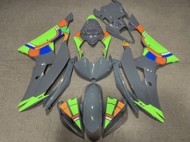 Cheap 2008-2016 Yamaha YZF R6 Motorcycle Fairings - Nardo Grey Neon Green Color Wheel