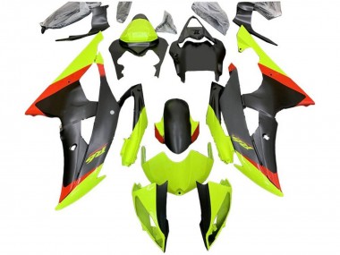 Cheap 2008-2016 Yamaha YZF R6 Motorcycle Fairings - Green Red Matte Black