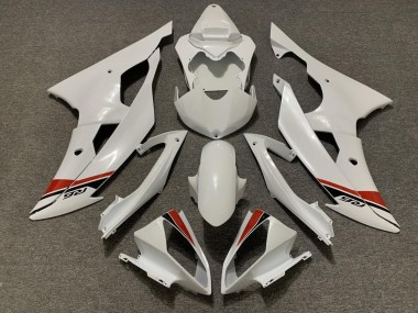 Cheap 2008-2016 Yamaha YZF R6 Motorcycle Fairings Kits - Pearl White Red