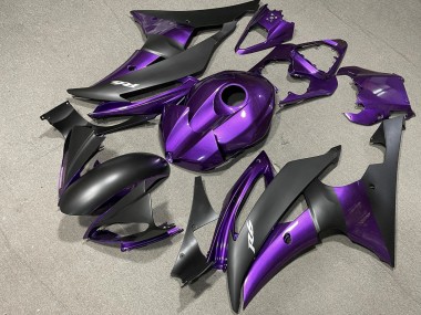 Cheap 2008-2016 Yamaha YZF R6 Motorcycle Fairing - Purple Matte Black