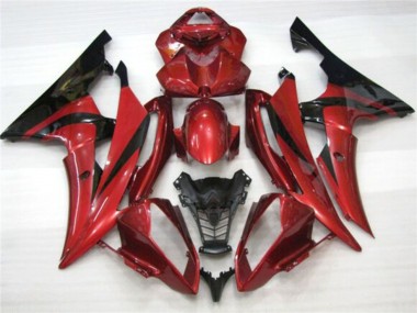Cheap 2008-2016 Yamaha YZF R6 Motorcycle Fairings - Red Black