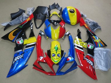 Cheap 2008-2016 Yamaha YZF R6 Motorcycle Fairings - Blue Yellow Red Black Shark