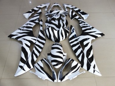 Cheap 2008-2016 Yamaha YZF R6 Motorcycle Fairings - White Black Zebra