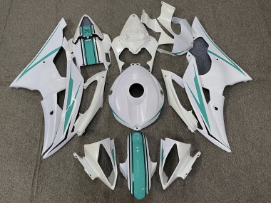 Cheap 2008-2016 Yamaha YZF R6 Motorcycle Fairings - Pearl White Turquoise Green