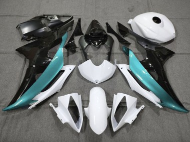 Cheap 2008-2016 Yamaha YZF R6 Motorcycle Fairings - White Black Teal Blue