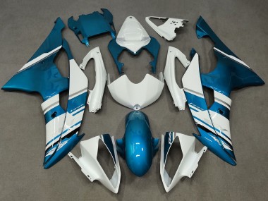 Cheap 2008-2016 Yamaha YZF R6 Motorcycle Fairing - White Blue
