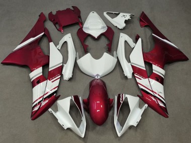 Cheap 2008-2016 Yamaha YZF R6 Motorcycle Fairings - White Candy Red
