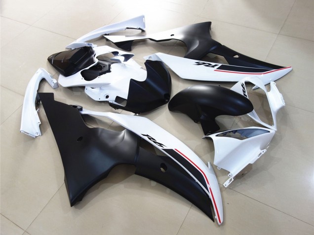 2008-2016 Yamaha YZF R6 Motorcycle Fairings - White Matte Black Red