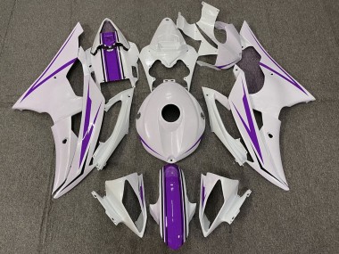 Cheap 2008-2016 Yamaha YZF R6 Motorcycle Fairings - White Purple