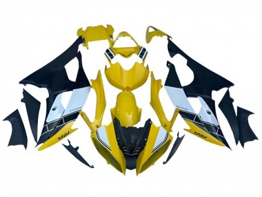 Cheap 2008-2016 Yamaha YZF R6 Motorcycle Fairings - Yellow White Black Stripe