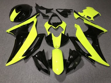 Cheap 2008-2016 Yamaha YZF R6 Motorcycle Fairings - Yellow Glossy Black