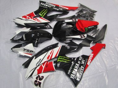 Cheap 2008-2016 Yamaha YZF R6 Motorcycle Fairings - White Red Glossy Black Green Monster 25