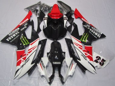 Cheap 2008-2016 Yamaha YZF R6 Motorcycle Fairings - White Red Glossy Black Green Monster 25