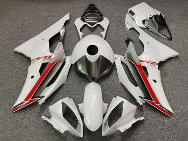 Cheap 2008-2016 Yamaha YZF R6 Motorcycle Fairings - Pearl White Red
