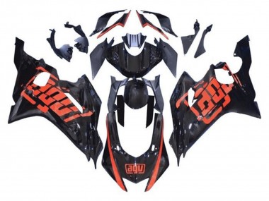 Cheap 2017-2023 Yamaha YZF R6 Motorcycle Fairings - Glossy Black Red AGV