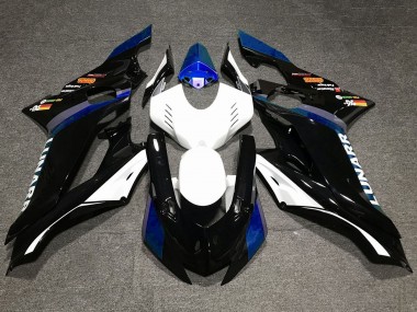 Cheap 2017-2023 Yamaha YZF R6 Motorcycle Fairings - White Blue Glossy Black