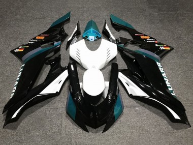 Cheap 2017-2023 Yamaha YZF R6 Motorcycle Fairings - White Teal Blue Glossy Black