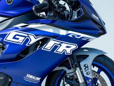 Cheap 2017-2023 Yamaha YZF R6 Motorcycle Fairings - Blue Silver GYTR