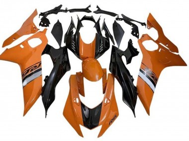 Cheap 2017-2023 Yamaha YZF R6 Motorcycle Fairings - Orange Silver Glossy Black