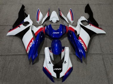 Cheap 2017-2023 Yamaha YZF R6 Motorcycle Fairing - White Red Blue Black
