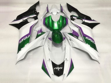 Cheap 2017-2023 Yamaha YZF R6 Motorcycle Fairings - White Green Purple Black