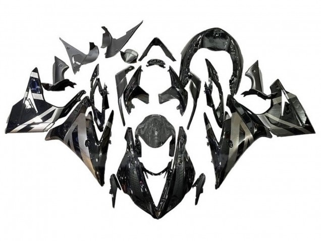 2013-2016 Triumph Daytona 675 Triple Motorcycle Fairings - Silver Glossy Black