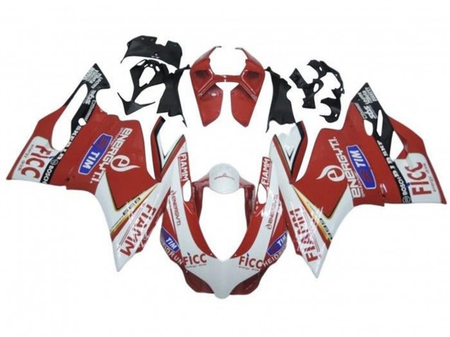 2013-2016 Triumph Daytona 675 Triple Motorcycle Fairings - White Red Fiamm